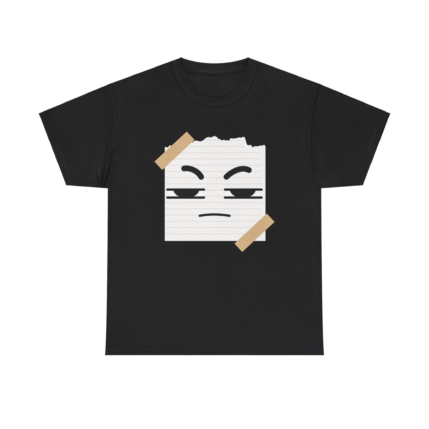 Sus, Suspect, Squinty Eyes Shirt, Ripped Paper, Scribble, Suspecting