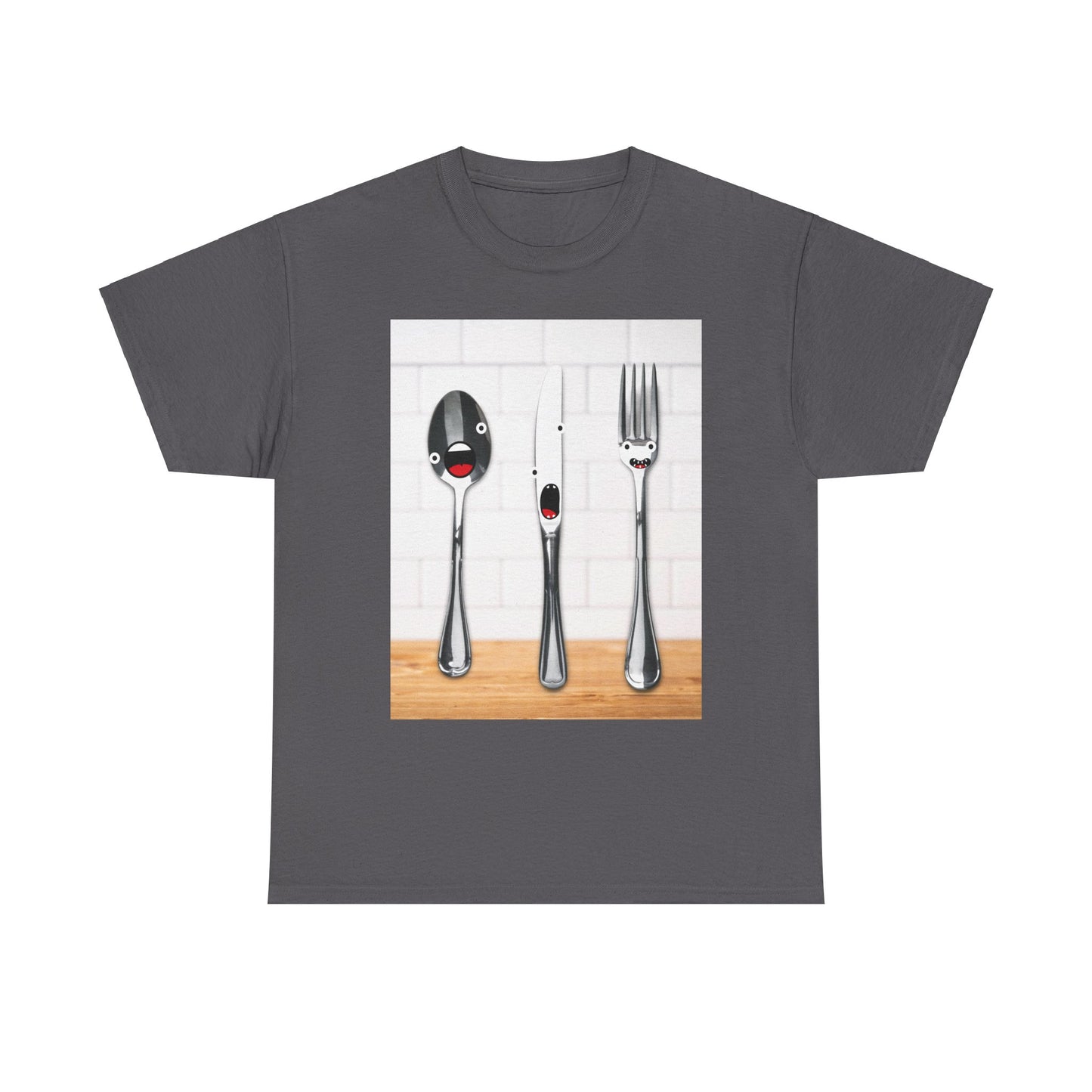 Silverware Shirt, Singing Silverware Shirt, Fork Shirt, Knife Shirt, Spoon Shirt, Silly Faces