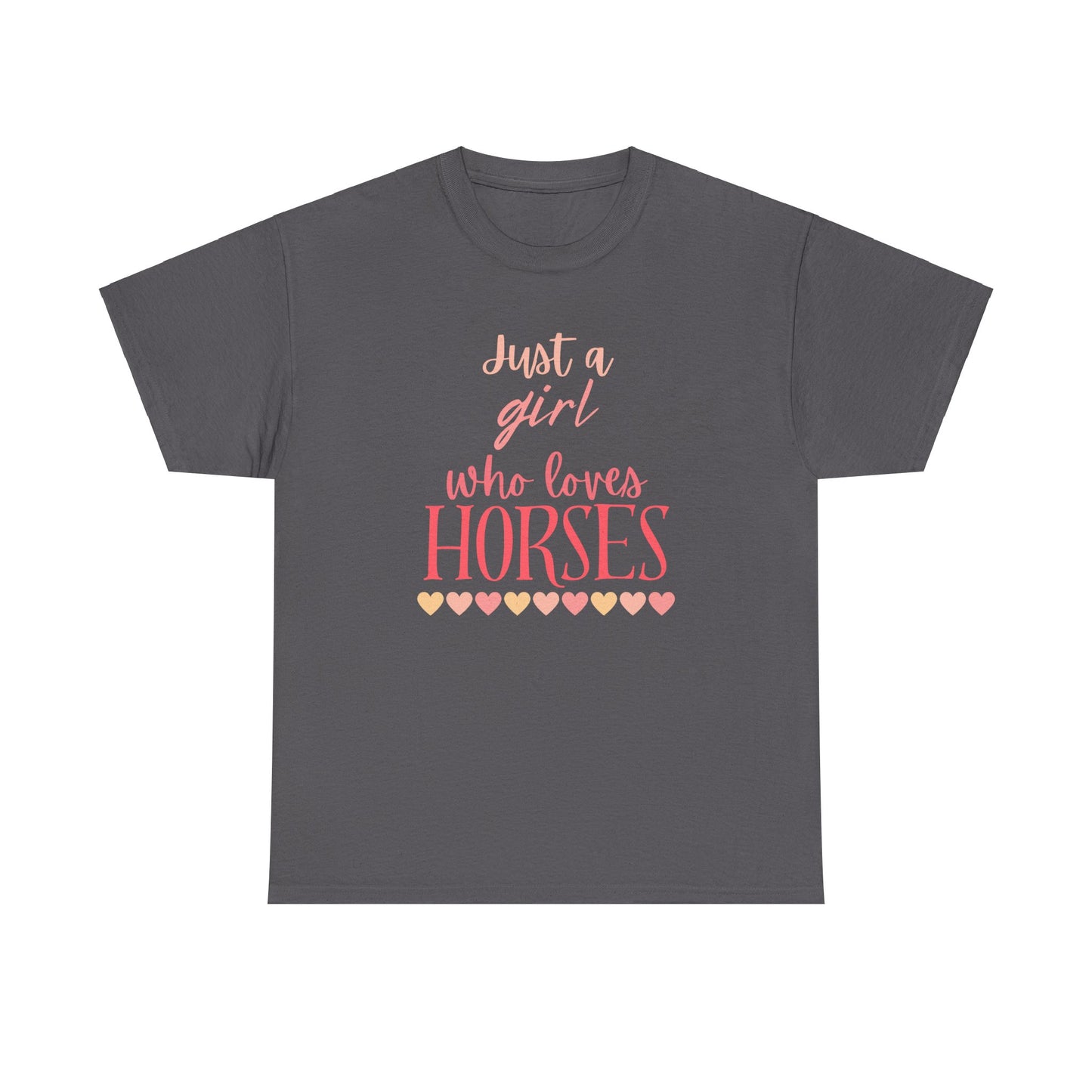 Horse Girl Tee - Equestrian Horse Lover Gift for Young Girls