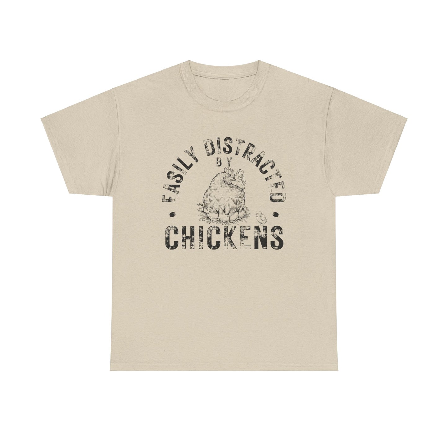 Easily Distracted by Chickens Shirt, Chicken Farmer Shirt