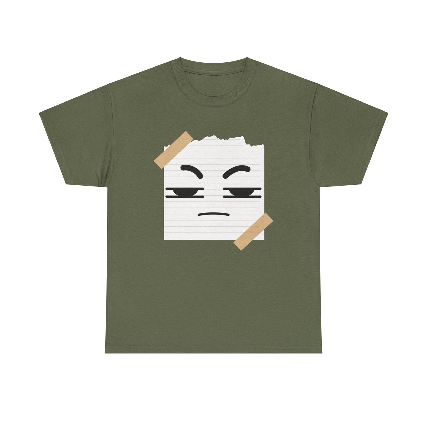 Sus, Suspect, Squinty Eyes Shirt, Ripped Paper, Scribble, Suspecting