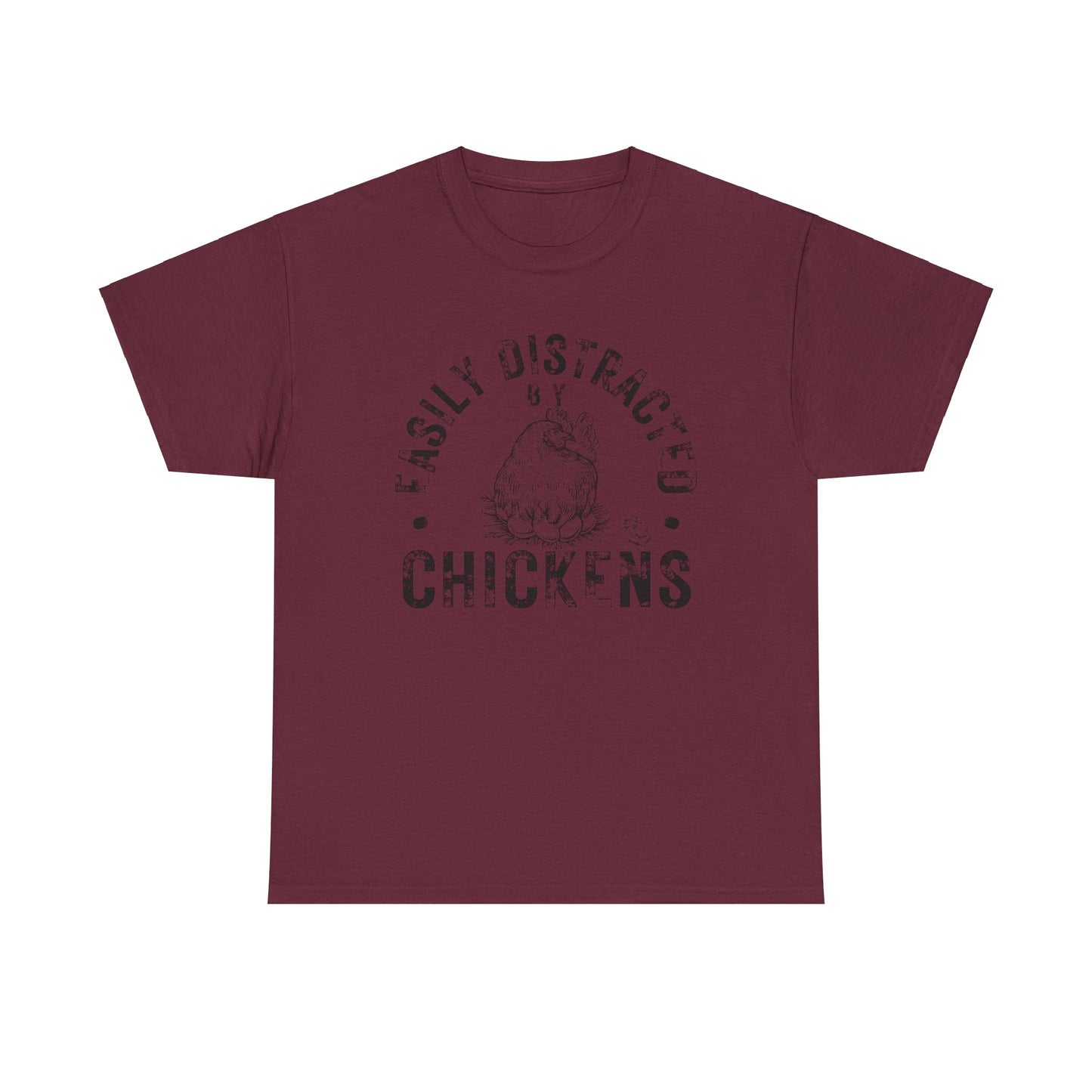 Easily Distracted by Chickens Shirt, Chicken Farmer Shirt