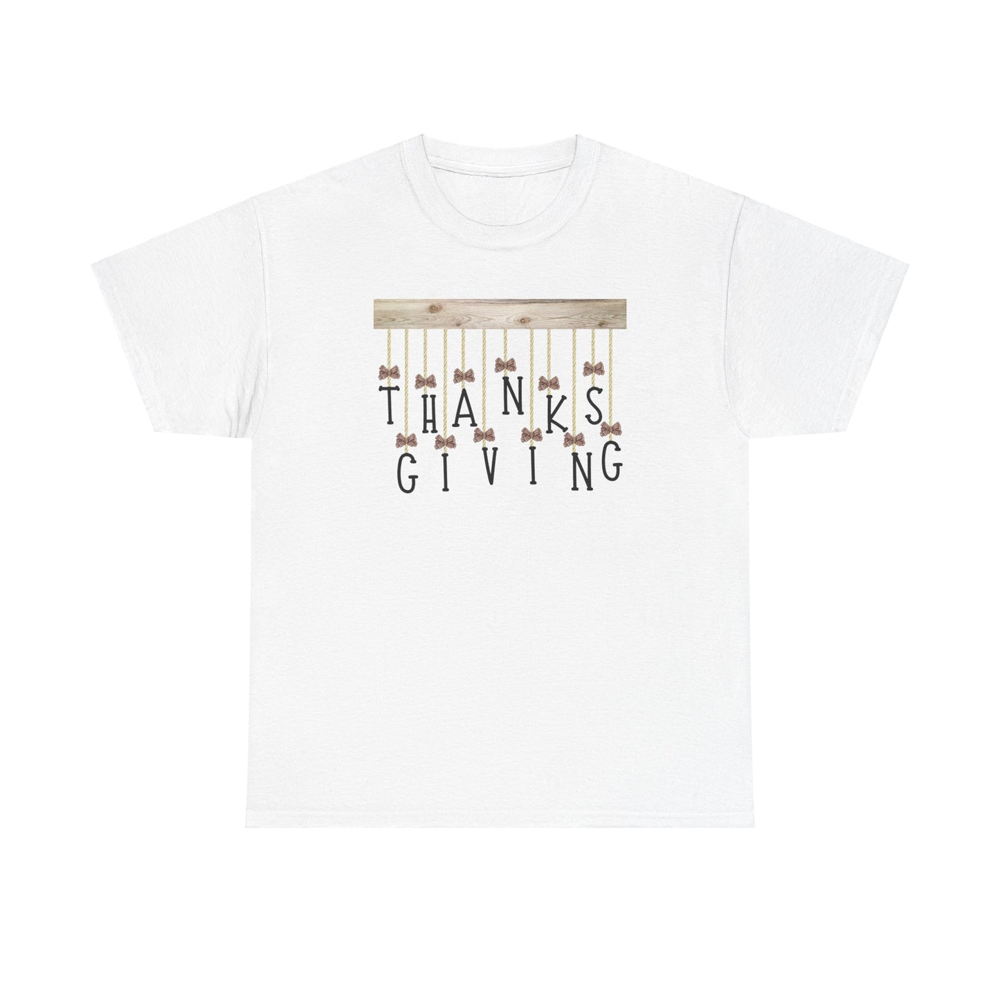 Thanksgiving Letters Unisex Tee - Hanging Letters Shirt