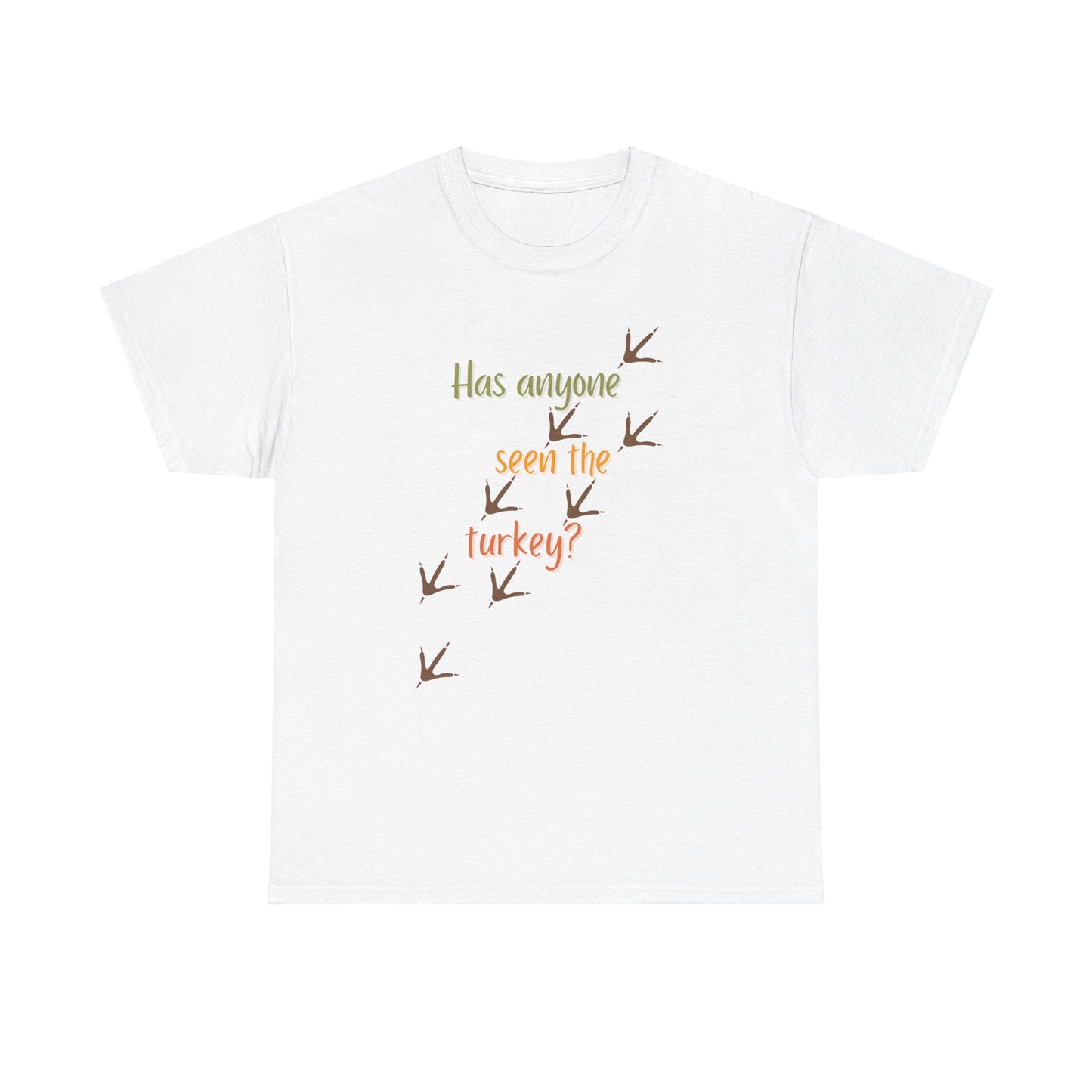 Funny Turkey Footprints Unisex Tee