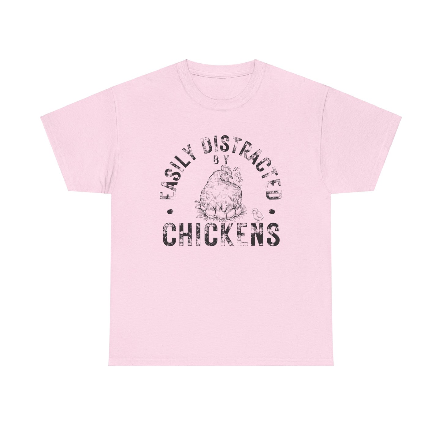 Easily Distracted by Chickens Shirt, Chicken Farmer Shirt