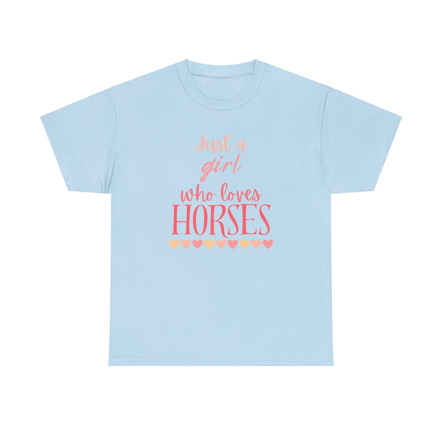 Horse Girl Tee - Equestrian Horse Lover Gift for Young Girls