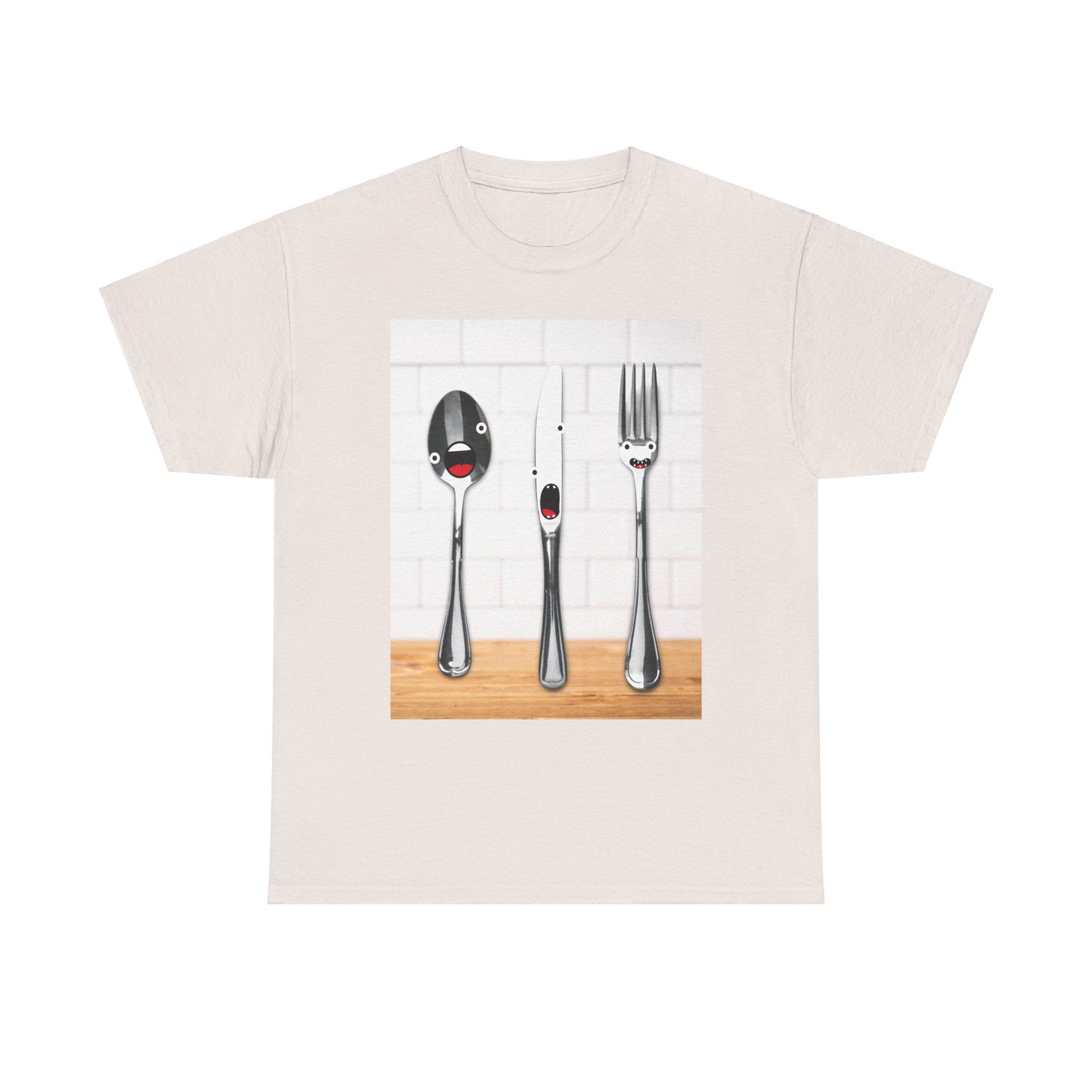 Silverware Shirt, Singing Silverware Shirt, Fork Shirt, Knife Shirt, Spoon Shirt, Silly Faces