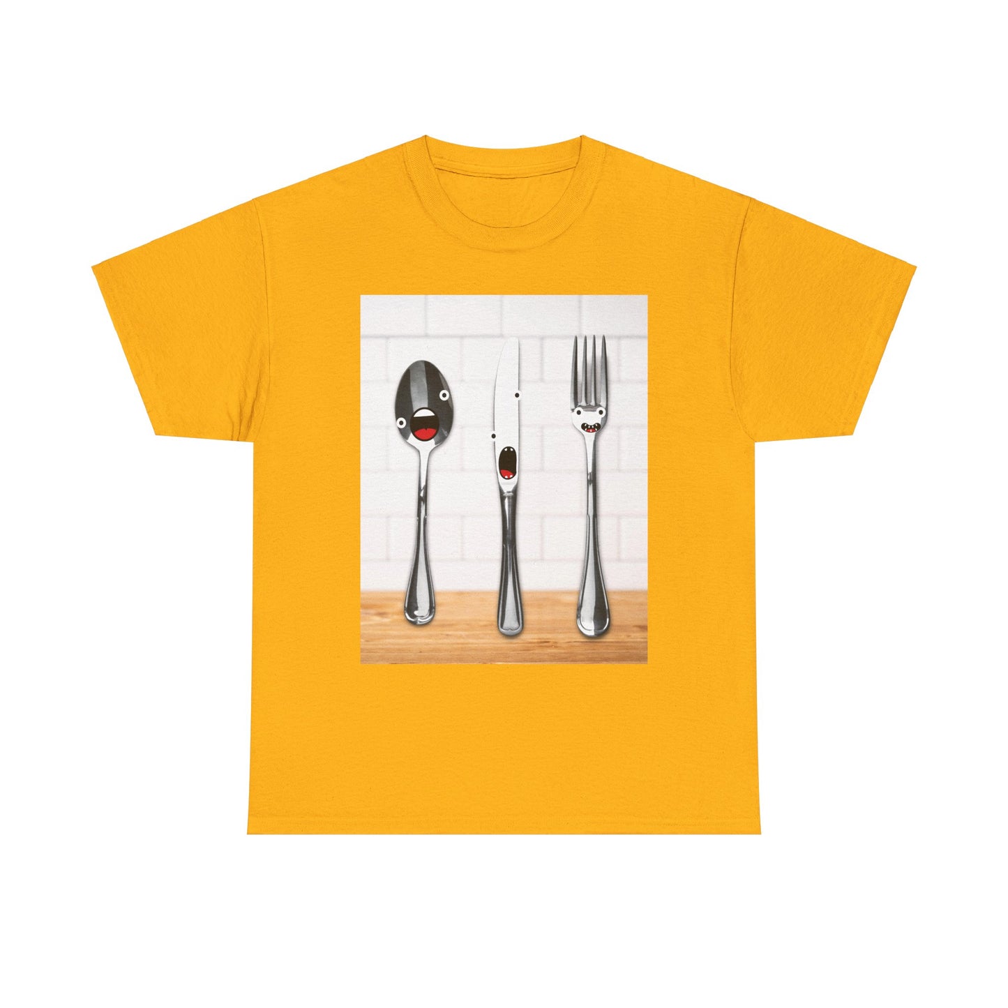 Silverware Shirt, Singing Silverware Shirt, Fork Shirt, Knife Shirt, Spoon Shirt, Silly Faces