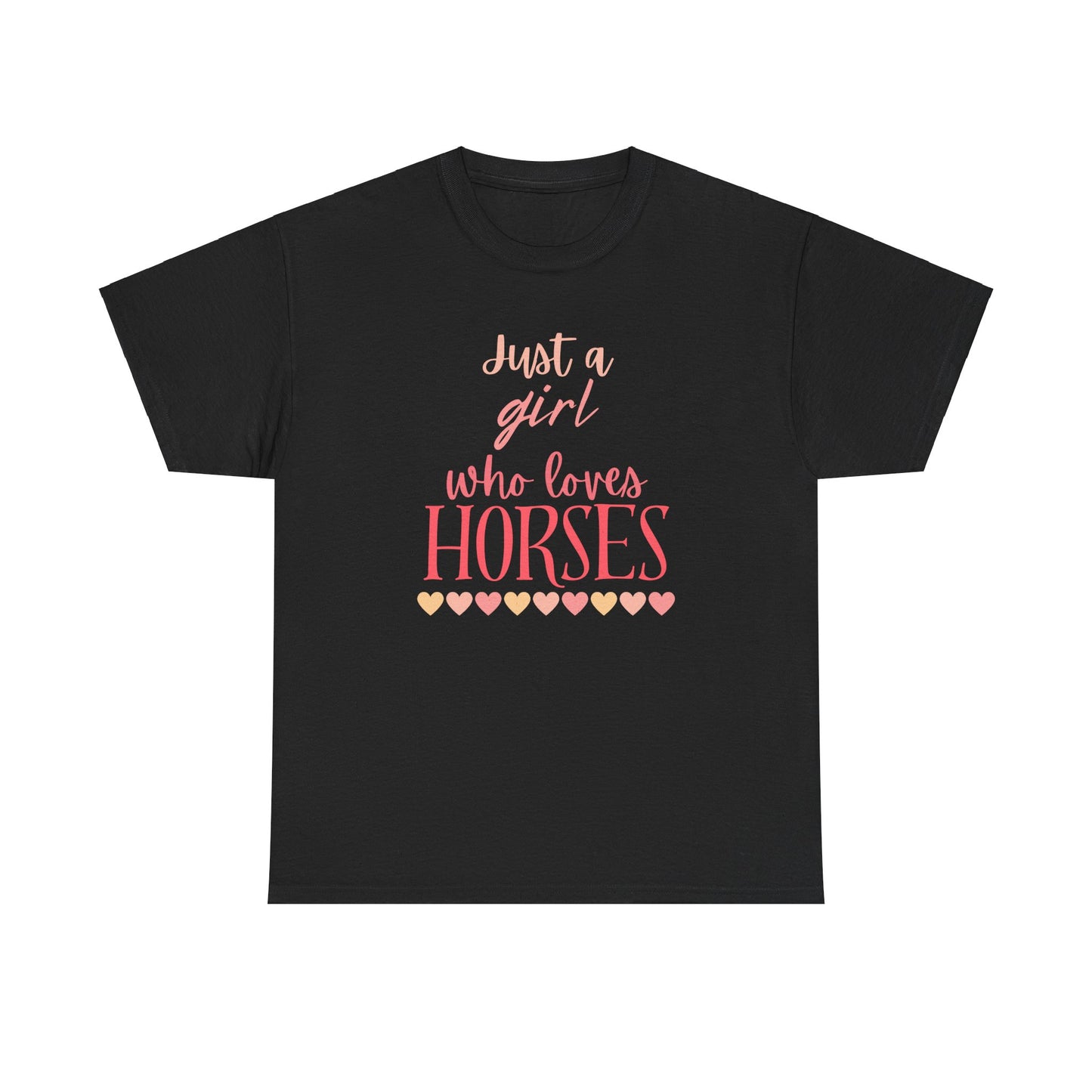 Horse Girl Tee - Equestrian Horse Lover Gift for Young Girls