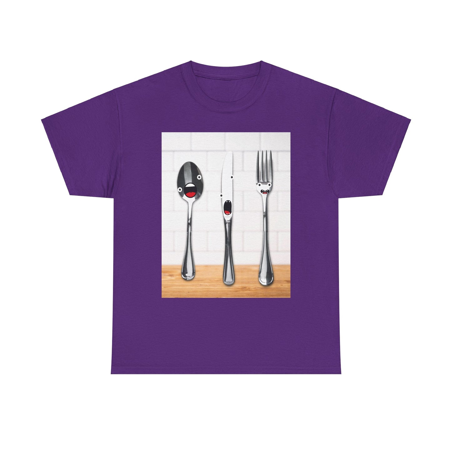 Silverware Shirt, Singing Silverware Shirt, Fork Shirt, Knife Shirt, Spoon Shirt, Silly Faces