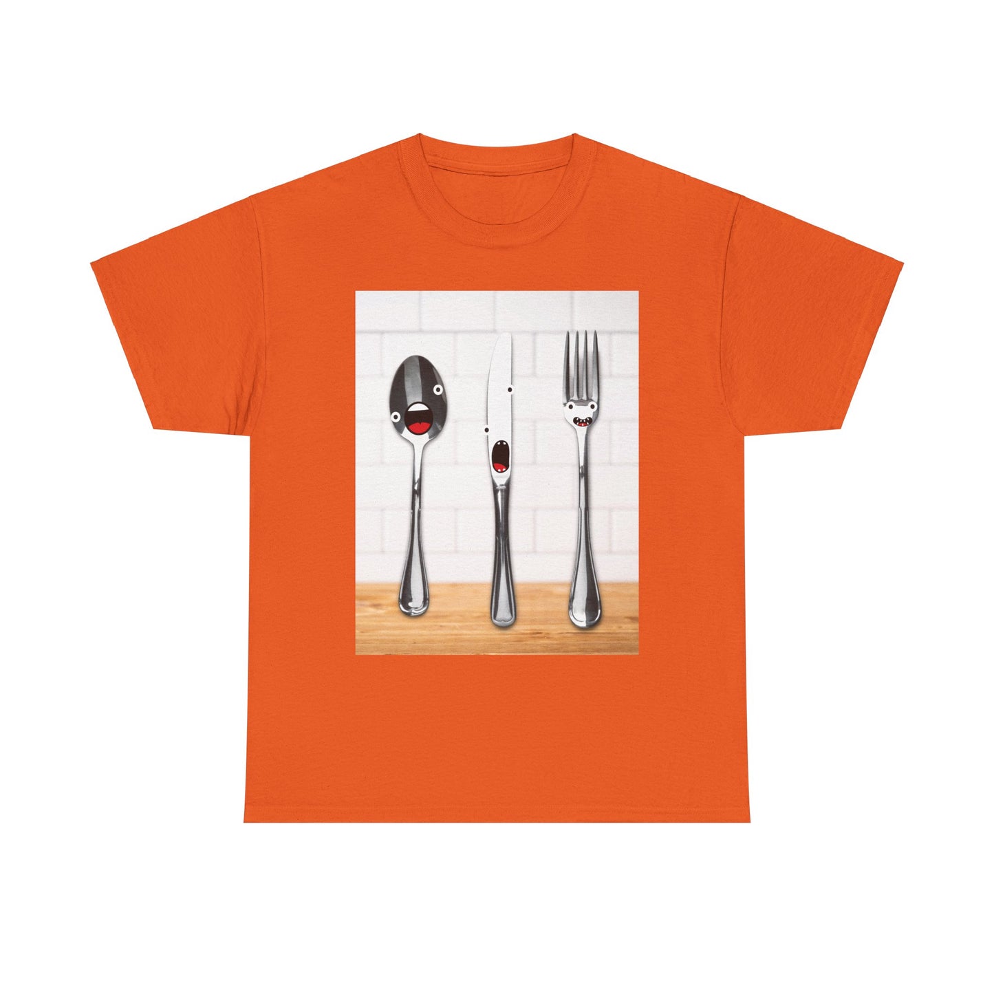 Silverware Shirt, Singing Silverware Shirt, Fork Shirt, Knife Shirt, Spoon Shirt, Silly Faces