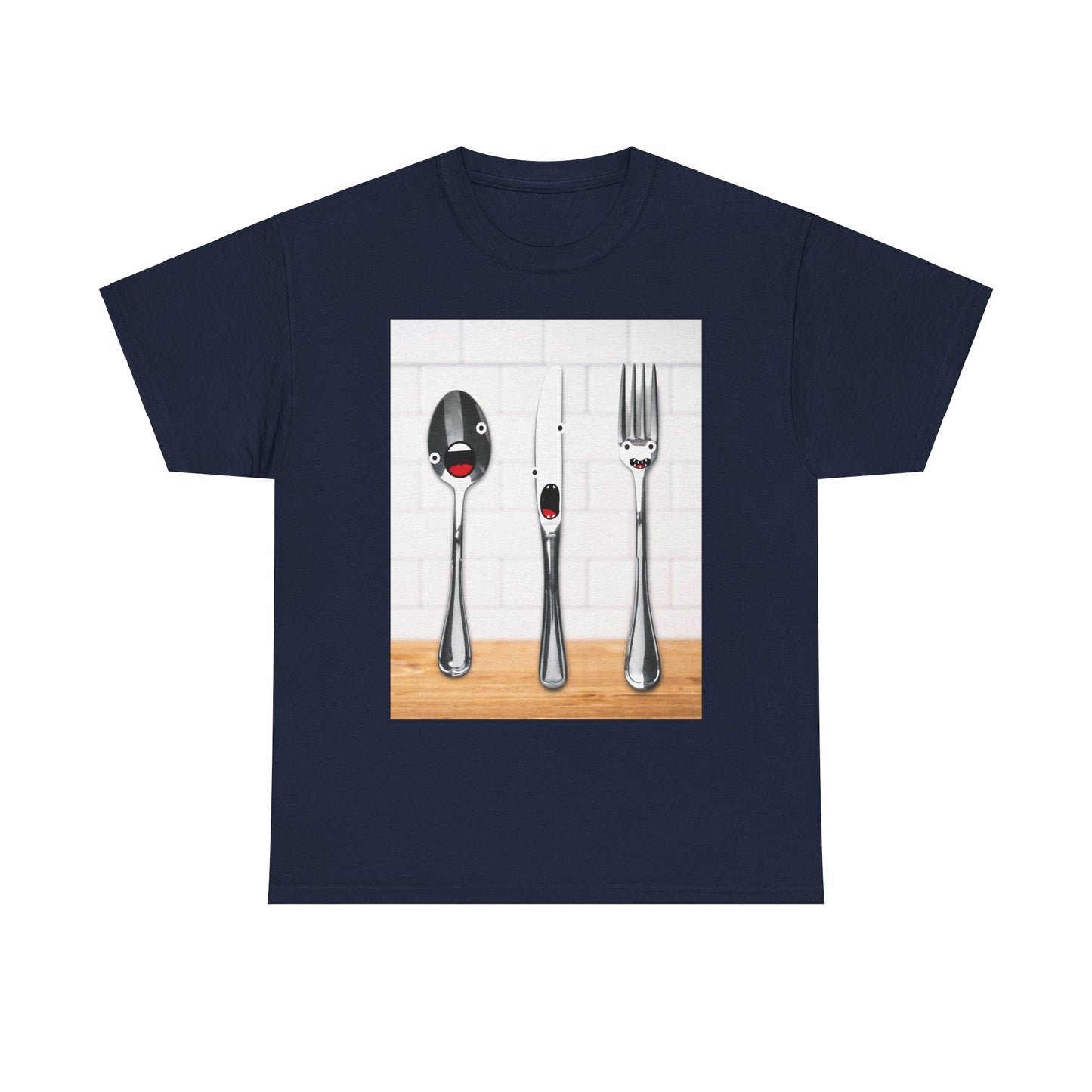 Silverware Shirt, Singing Silverware Shirt, Fork Shirt, Knife Shirt, Spoon Shirt, Silly Faces