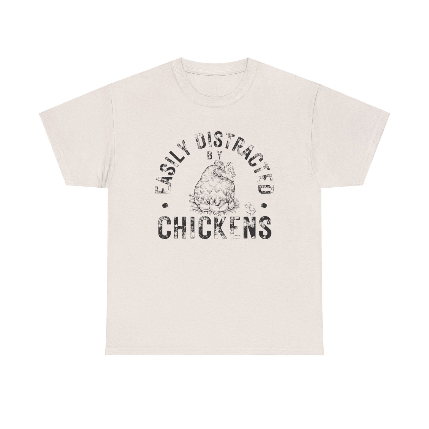 Easily Distracted by Chickens Shirt, Chicken Farmer Shirt