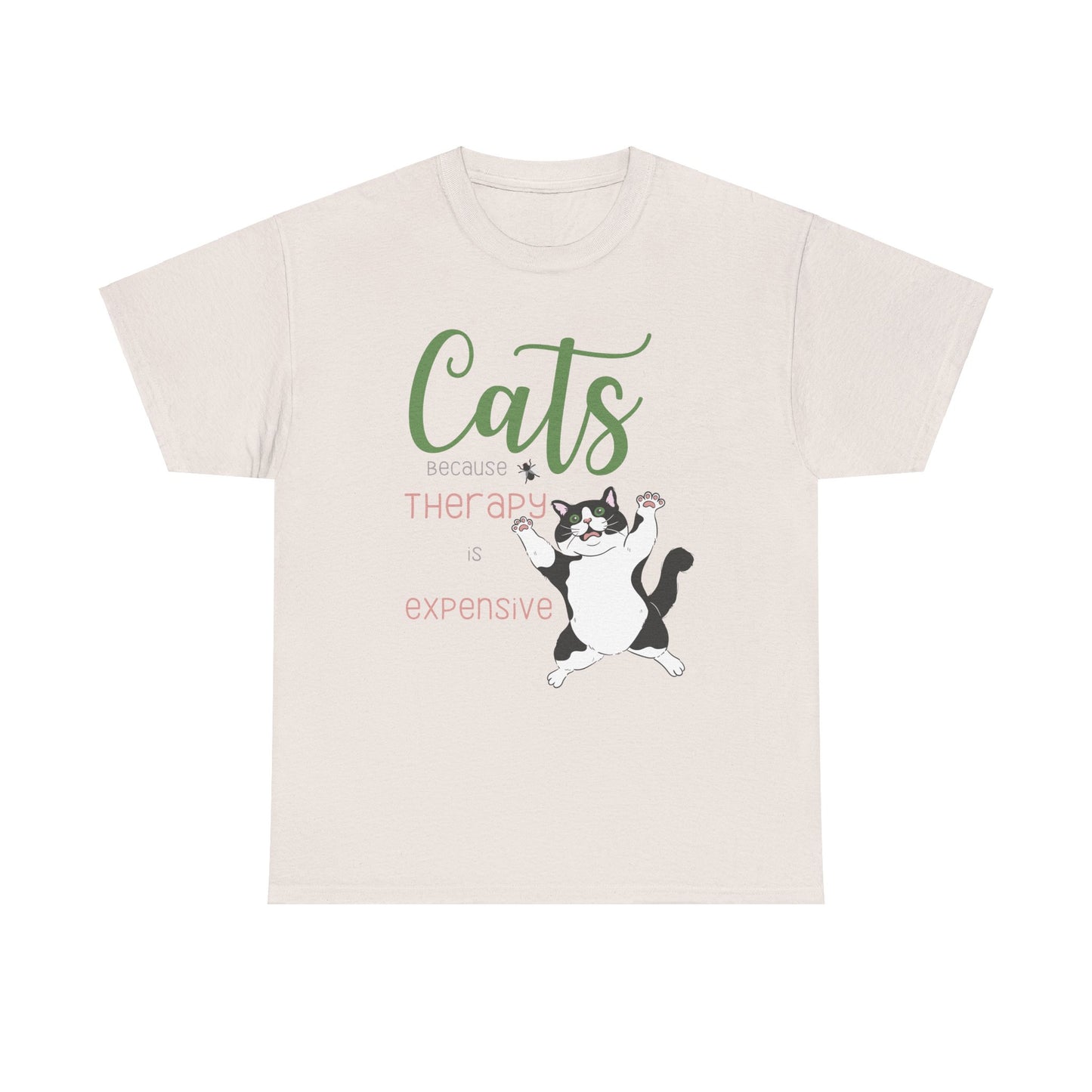 Cat Therapy Shirt, Cats Because Therapy is Expensive Shirt, Cat Chasing Fly Shirt