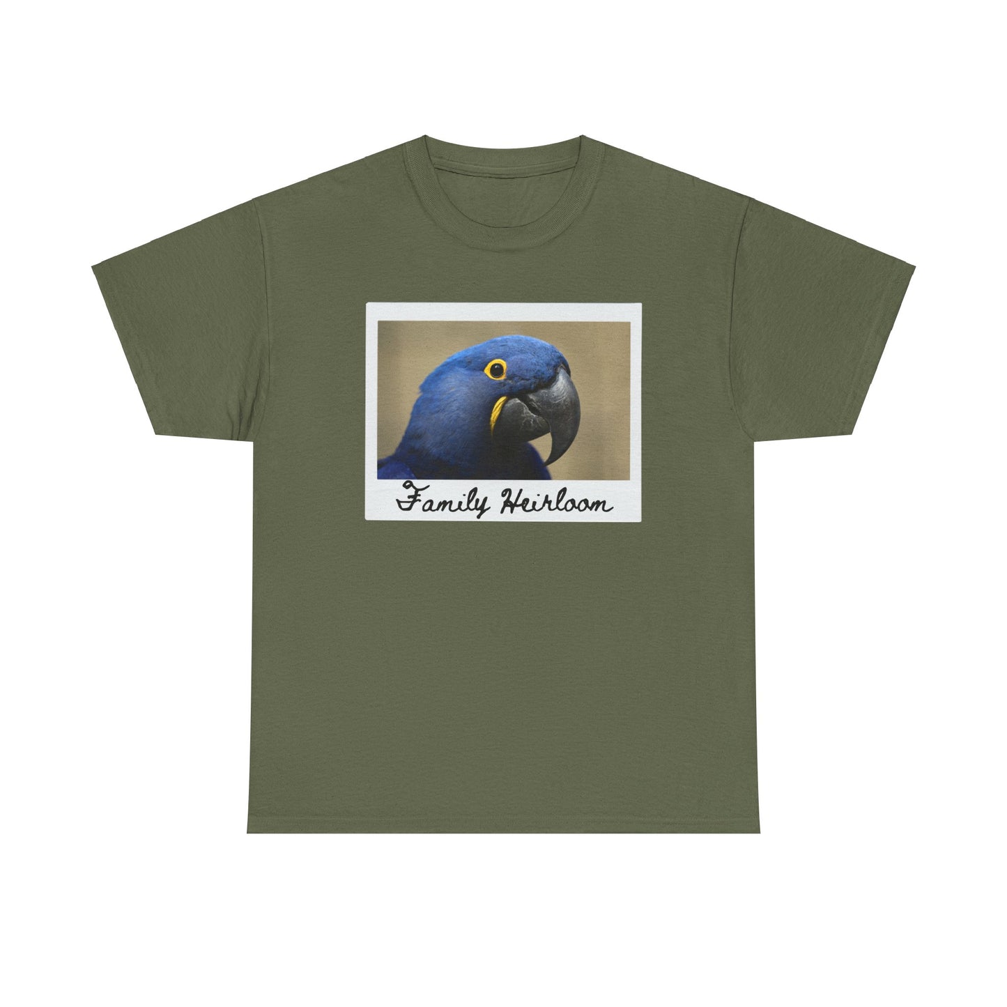 Family Heirloom Shirt, Hyacinth Macaw Shirt, Longevity Shirt, Live Forever Shirt, Inheritance Shirt