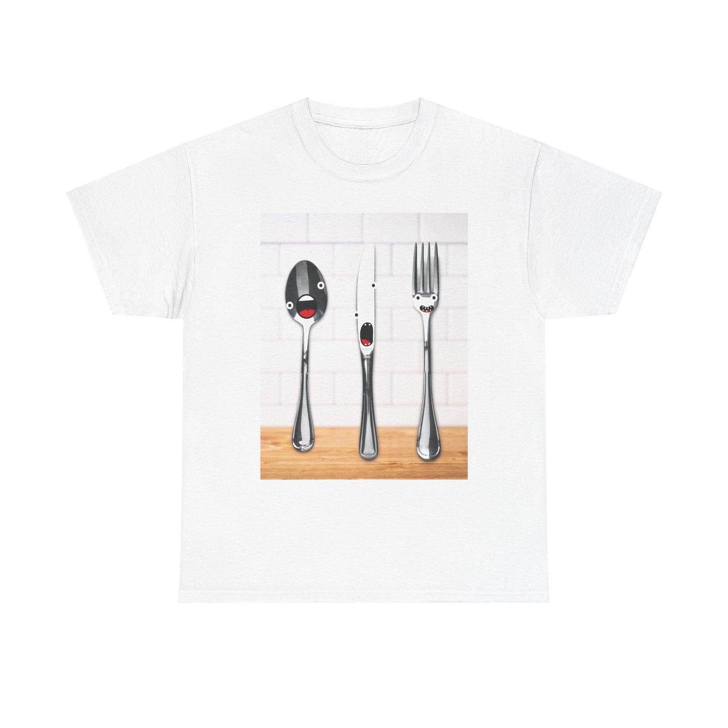 Silverware Shirt, Singing Silverware Shirt, Fork Shirt, Knife Shirt, Spoon Shirt, Silly Faces