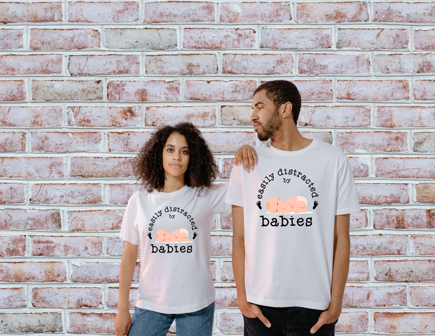 Easily Distracted by Babies Shirt, Baby Shirt, Baby Lover Shirt