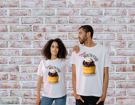 Mental Health Shirt, Mental Health Food Shirt, Cupcake Shirt, Chocolate Frosting Shirt