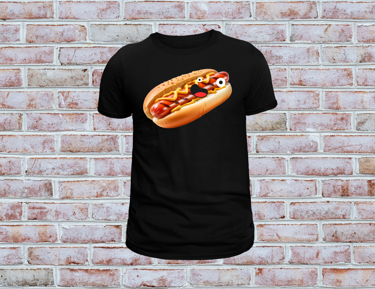 Giggling Hot Dog Shirt, Hot Dog Shirt, Googly Eyes Shirt, Happy Hot Dog Shirt