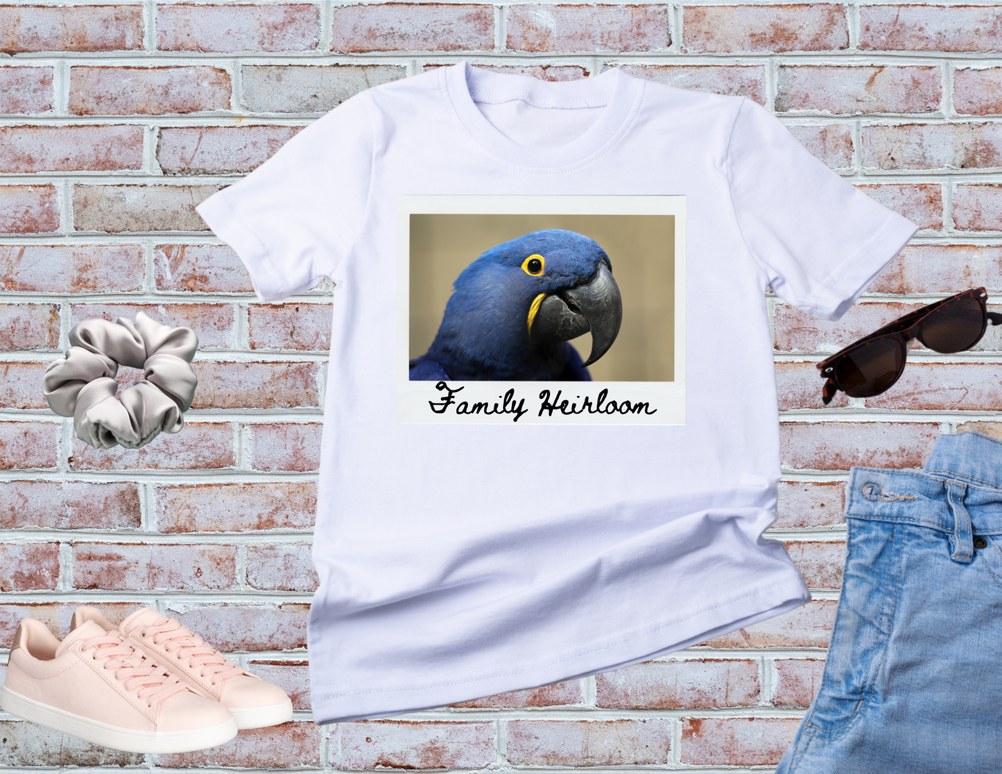 Family Heirloom Shirt, Hyacinth Macaw Shirt, Longevity Shirt, Live Forever Shirt, Inheritance Shirt