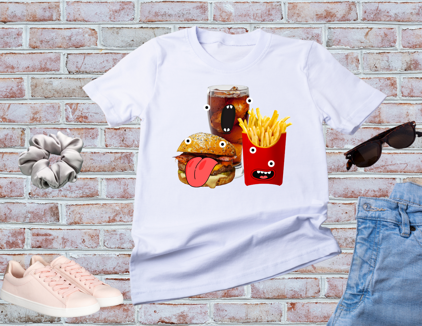 Crappy Meal Shirt, Burger Fries Soda Shirt, Googly Eyes Shirt