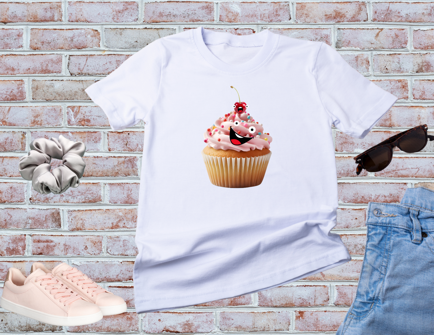 Pink Frosting Shirt, Frosting Swirl Shirt, Cupcake Shirt, Cherry on Top Shirt