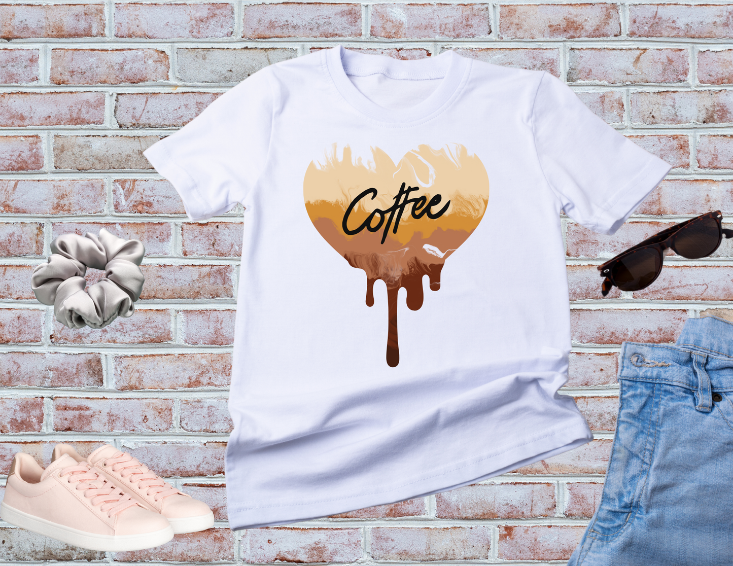 Coffee Heart Shirt, Latte Shirt, Mocha Shirt, Coffee Drip Shirt, Coffee Lover